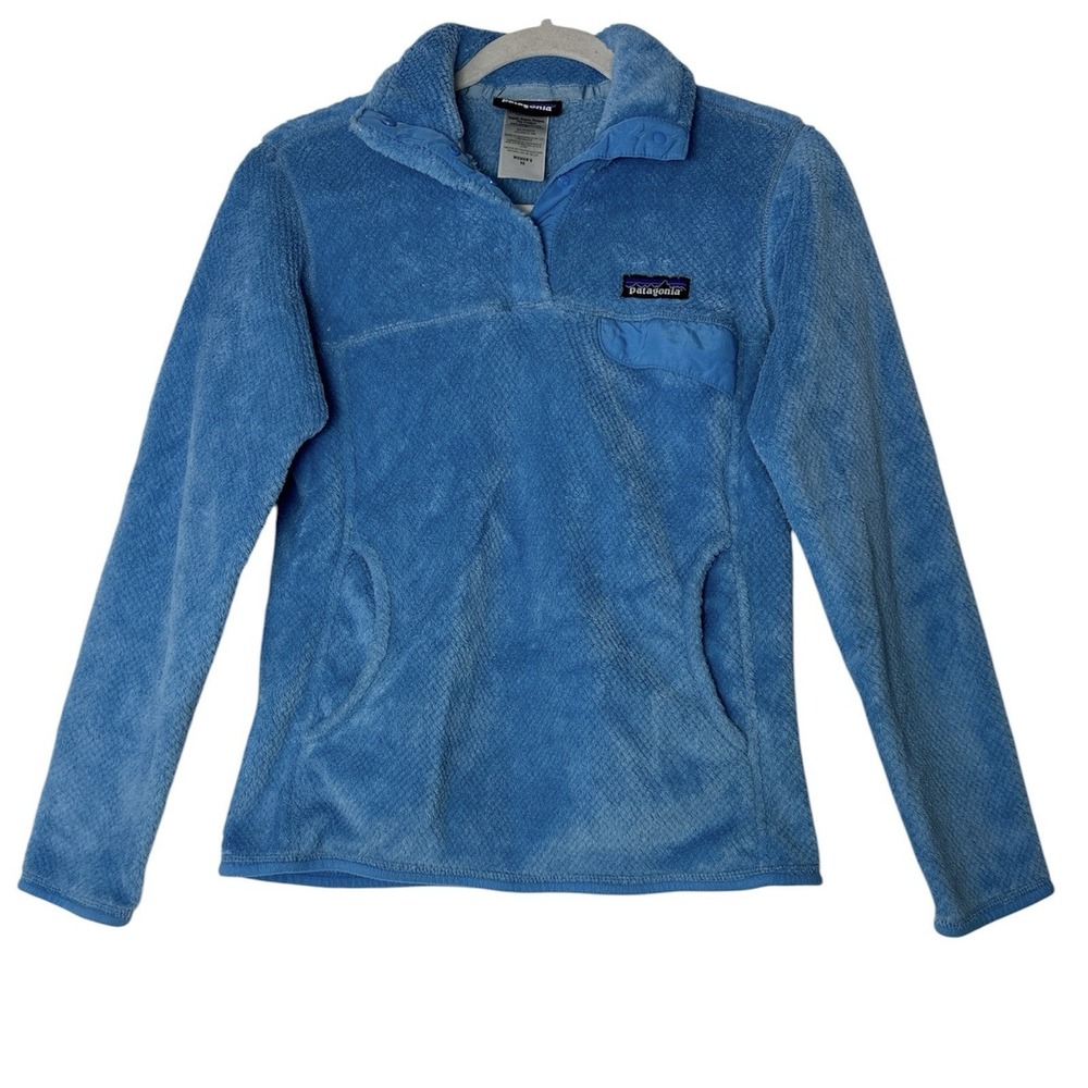 Patagonia Re-Tool Snap-T® Fleece Pullover Women's XS Blue Fall Winter Cozy‎ Soft